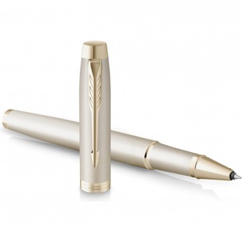 Ручка роллер PARKER IM MONOCHROME T328 2172955 CHAMPAGNE PVD F